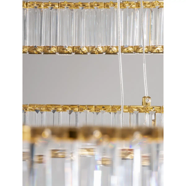 Salonowy żyrandol pałacowy Bauta crystal LED 92W złoty