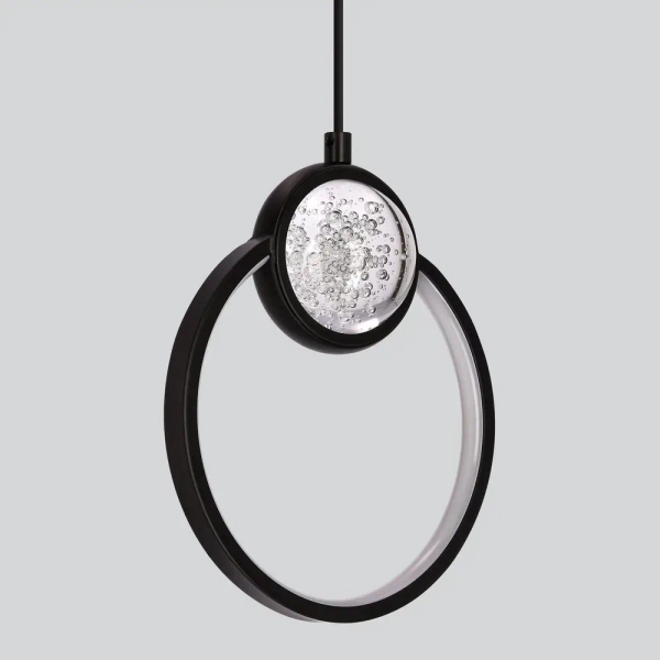 Wisząca lampa kula Lacrima 31-35592 LED 15W 3000K do salonu czarna