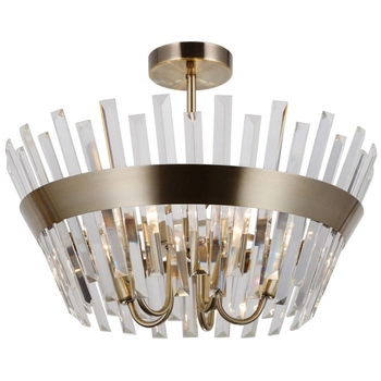 Lampa sufitowa Altoya PND-22450-5-ABR Italux crystals przezroczysta