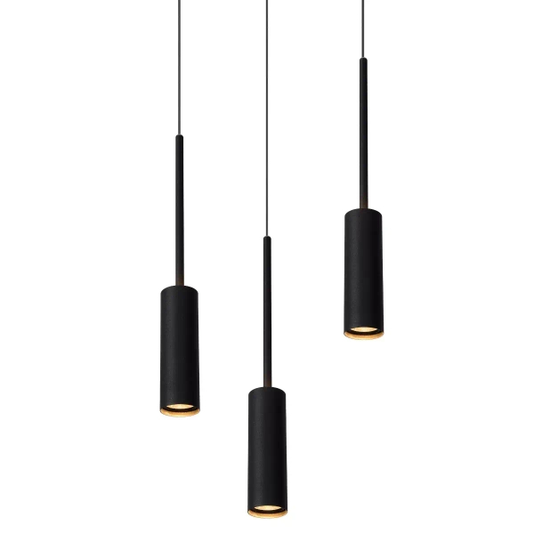 Lampa kaskadowa wisząca TUBULE 24401/21/30 Lucide LED 21W 2700K czarna