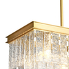 Wisząca lampa pałacowa ICELAND ST-6308-10C Step kryształki białe złote