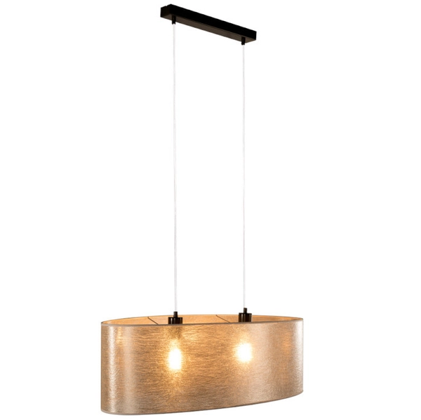 Loftowa lampa wisząca NEVOA 17930204 kulista zwis abażurowy srebrny