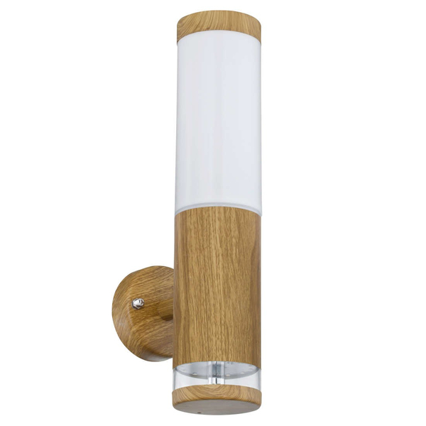 Nowoczesny kinkiet ogrodowy JAICY 34070 Globo ścienna tuba outdoor IP44 brązowa