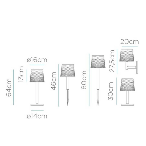 Wielofunkcyjna lampa solarna Greta LUMGRE080NXSWNW King Home IP65 czarny