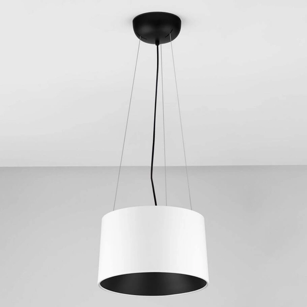 Wisząca lampa do jadalni CAMPANERO LE44807 LED 24W 3000K biała czarna