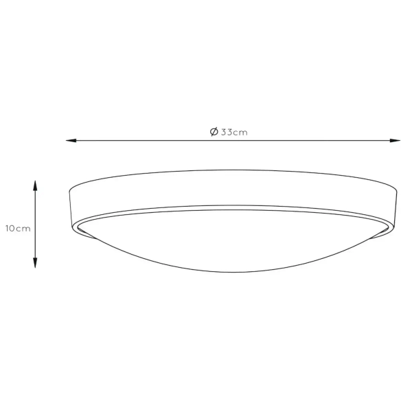 Metalowa lampa sufitowa okrągła Lex 08109/02/31 Lucide biała