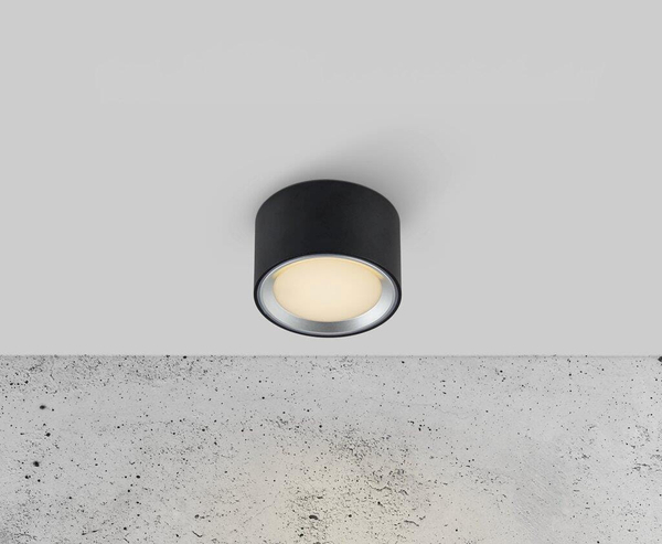 Nasufitowa lampa Fallon 47540103 Nordlux LED 5,5W 2700K metalowa czarna