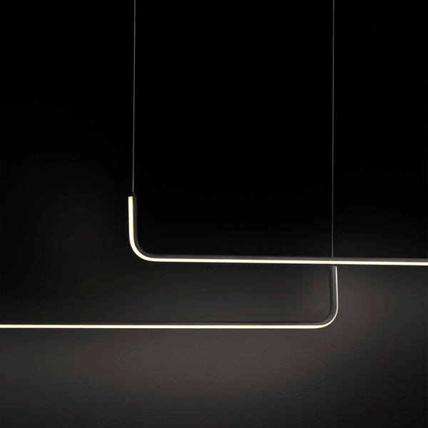 Podwójna lampa wisząca PIURA LE44357 LED 40W 3000K belka czarna