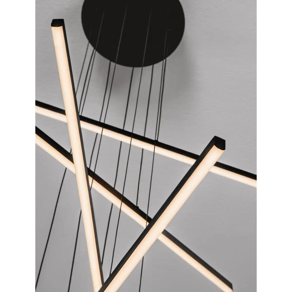 Ściemnialna lampa wisząca CENVIRO LE45449 LED 49W 3200K belka czarna