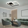 Dekoracyjna lampa sufitowa z pilotem 445 LED 72W 3000-6500K czarna