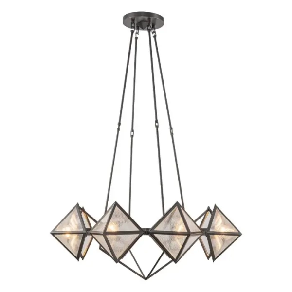 Modernistyczna wisząca lampa Cairo QN-CAIRO8-UBZ-CR szklany czarny