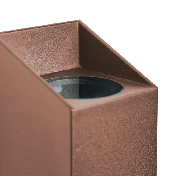 Ścienny kinkiet góra-dół NICO 2218221009 na taras IP54 rdzawy