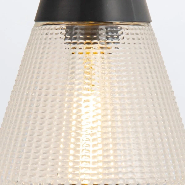 Szklana ścienna lampa Willard QN-WILLARD-1WB-UBZ-PG czarna