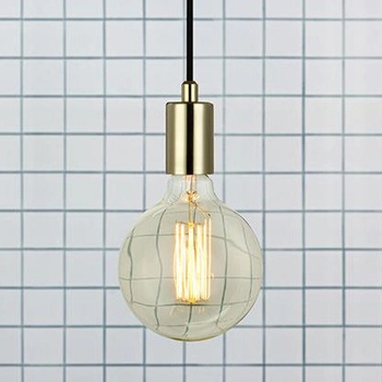 Metalowa lampa wisząca Sky 106170 do sypialni industrial złota