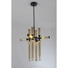 Żyrandol loftowy czarny bursztynowy QUADRO LED 36W 3000K RH115-12P amber