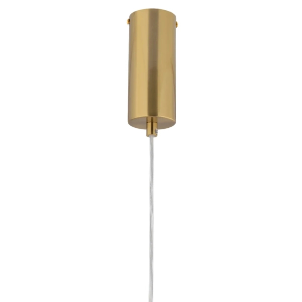 Glamour zwisowa lampa Elva 18214 LED 22W 3000K szklana bursztynowy