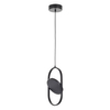Salonowa lampa wisząca Elipse 60217A-S LED 12W 3000K okrągła czarny mat