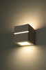 Kinkiet LAMPA ścienna SL.0230 ceramiczna OPRAWA przyścienna kostka cube biała