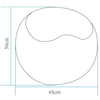 Lampa stojąca pufa Apple ES-SF026 Step LED 5W RGBW IP65 zmiana barwy biała
