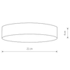 Lampa sufitowa salonowa Lid Round 10404 Nowodvorski LED 35W 3000K biała
