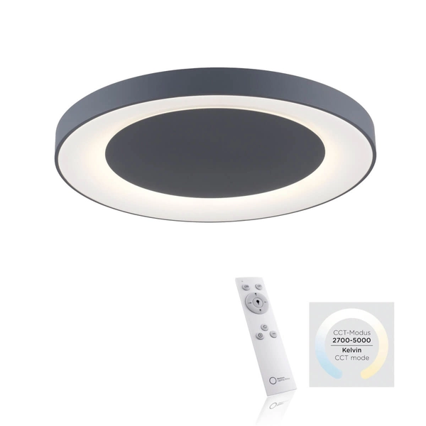 Lampa sypialniana sufitowa Anika 14327-18 LED 60W 2700-5000K szary