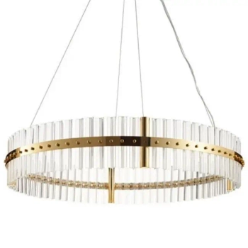 Żyrandol glamour Lugano DN925-85 Step LED 60W kryształy glamour złoty