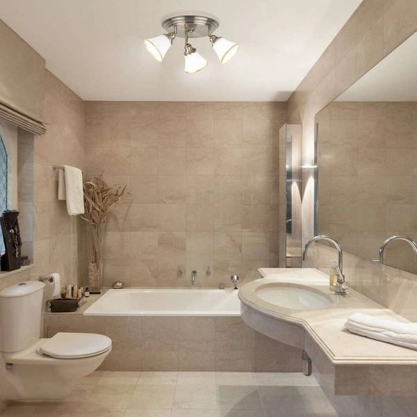 Sufitowa LAMPA plafon GRANDO 6548 Rabalux metalowa OPRAWA angielska reflektorki okrągłe brąz białe