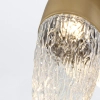 Szklana lampa wisząca Ecrou QN-ECROU-1P-BG LED 10W 3000K do salonu złoty
