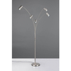 Podłogowa lampa do salonu MARLEY 412400507 Trio tuby sople srebrna