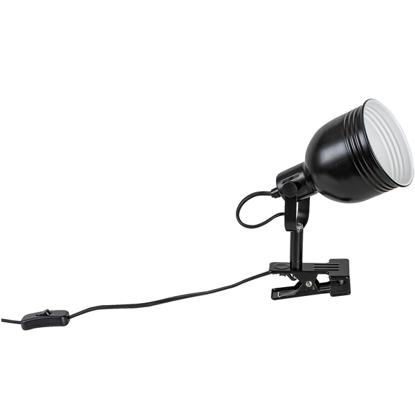 Loftowa lampa na klips Flint 3092  czarna lampka ruchoma z włącznikiem
