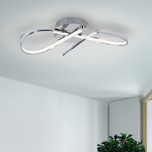 LAMPA sufitowa ANIELA 2187 Rabalux metalowa OPRAWA plafon LED 20W 4000K spirala chrom