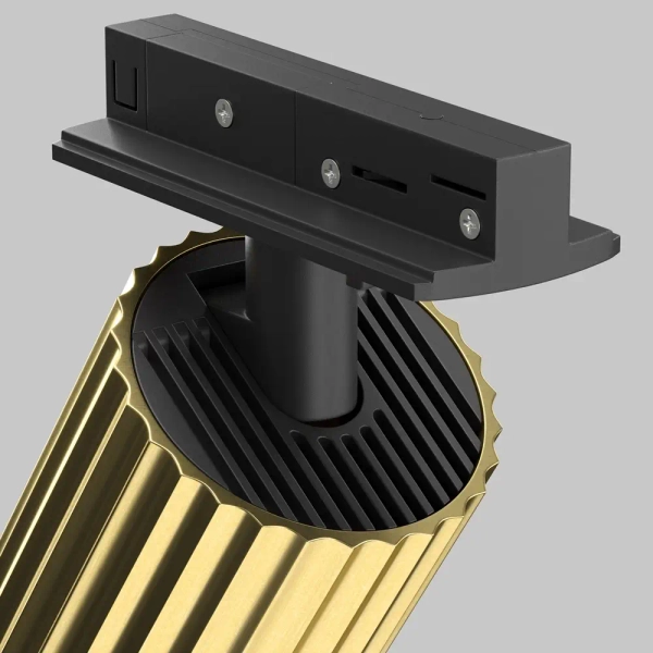 Jednofazowa lampa sufitowa szynowa Calipso TR218-1-GU10-BS mosiądz czarna