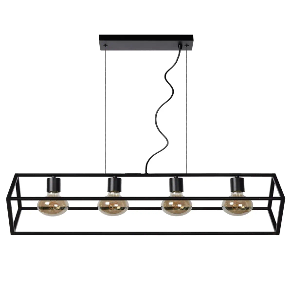 Metalowa lampa wisząca Fabian 00425/04/30 Lucide ramka czarna