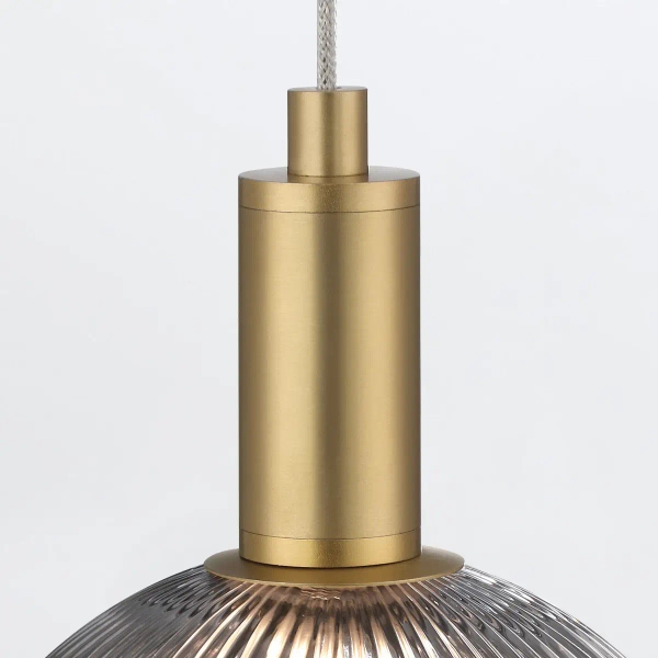 Okrągła lampa wisząca Palmas QN-PALMAS-1MP-BG LED 12W 3000K złota