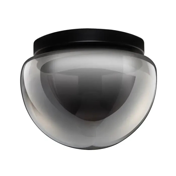 Lampa sufitowa NUNLENA LE45188 szklana owalna czarna