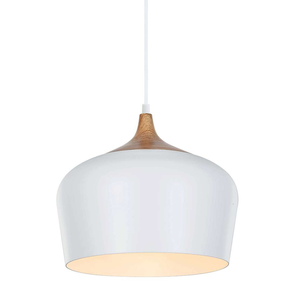 LAMPA wisząca BRITTA MDM-2681/1M W Italux metalowa OPRAWA kulisty ZWIS skandynawski biały