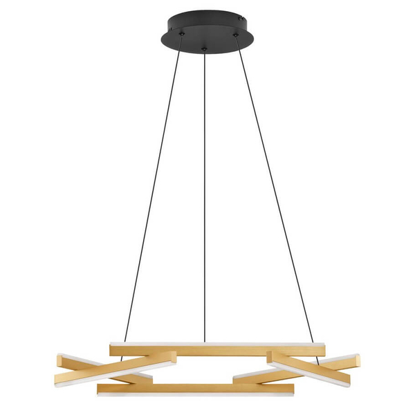 Designerska lampa zwieszana Balta LE43529 LED 38W 3000K złota czarna