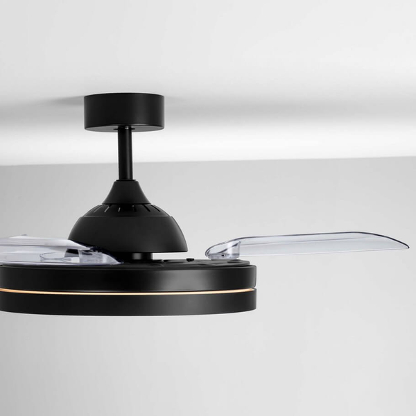 Lampowentylator sufitowy CARANAVI LE44969 LED 36W 3000-6500K z pilotem czarny