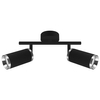 Podwójna lampa ścienno-sufitowa Frida 4201 Ideus loft metalowa czarna