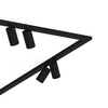 Ruchoma lampa natynkowa Mono 7721 czarna listwa minimalistyczna