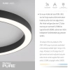 Sufitowa lampa PURE-LINES antracyt 6309-13 1xLED 30W 2700-5000K z pilotem
