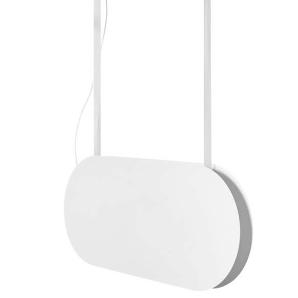 Metalowa wisząca lampa Malumi MLA611P4 LED 24W 4000K nad wyspę biała