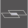 Nowoczesny plafon Inigo LED 30W 3000K frames do salonu aluminium