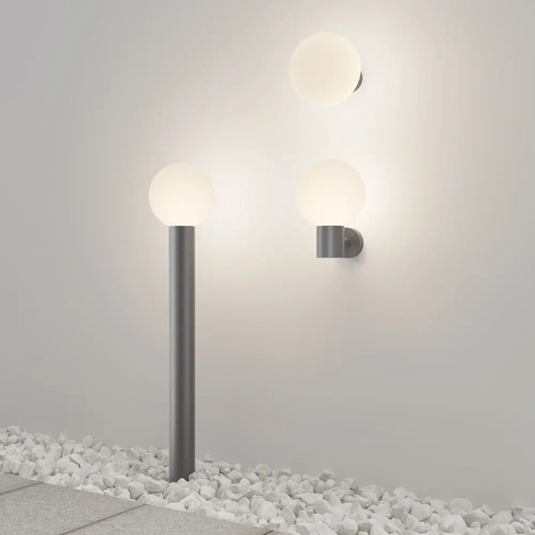 Elewacyjna lampa Bold O598WL-01GR1 Maytoni ball IP54 szara