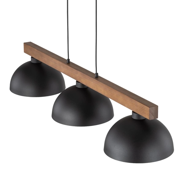 Skandynawska lampa wisząca Oslo 3253 TK Lighting potrójna drewniana