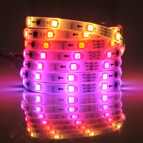 Taśma LED RGB 24W 314970 Polux pasek 5 metrów 380lm biały IP65