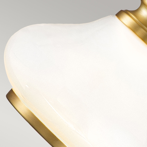 Łazienkowa lampa ścienna Ainsley HK-AINSLEY1-BATH-BB Hinkley szklana mosiądz