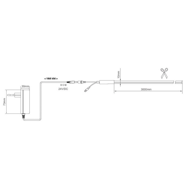 Taśma ledowa Neon R65583100 RL Light 14W 3000K 1200lm ściemnialna biały