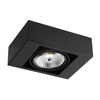 Spot LAMPA sufitowa KOGA 1152 Shilo natynkowa OPRAWA prostokątna metalowa do łazienki czarna