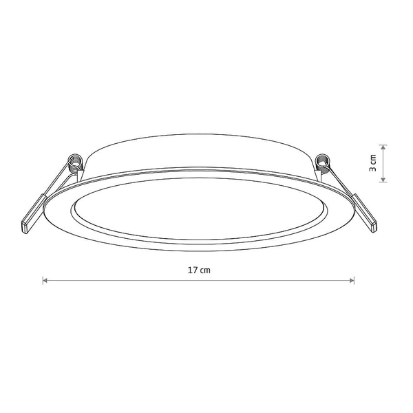 Podtynkowa lampa kuchenna Mykonos 10541 Nowodvorski LED 15W 4000K biała